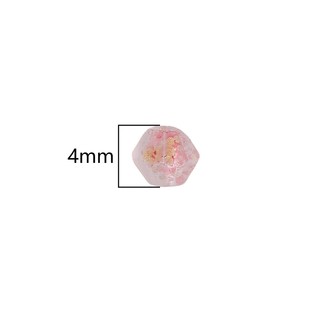 Hạt Thủy Tinh Nhọn Mờ 4mm – Hạt Gạo Ánh Vàng – Hạt Giống – Phụ Kiện DIY Làm Vòng Tay, Vòng Cổ, Trang Sức Handmade