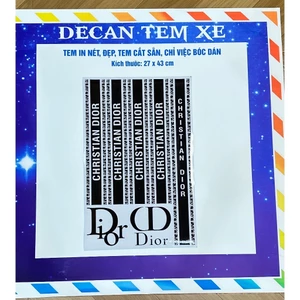 Bộ Tem Dán Xe Điện diorrr dán xe K1,VC,V1 Tem 3 lớp, không ảnh hưởng đến màu sơn của xe
