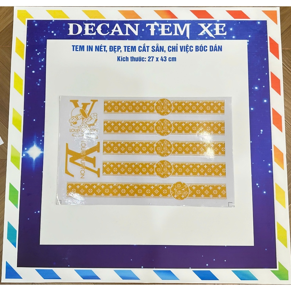 Bộ Tem Dán Xe Điện diorrr dán xe K1,VC,V1 Tem 3 lớp, không ảnh hưởng đến màu sơn của xe