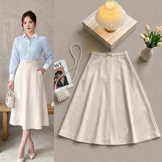 Chân váy xoè dày dặn vòng cung