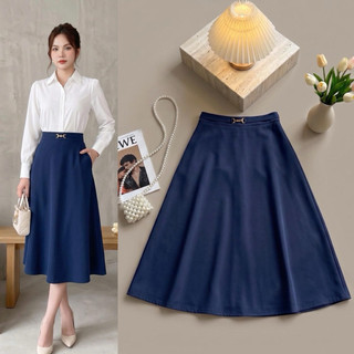 Chân váy xoè dày dặn vòng cung