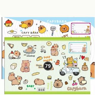 LEAFBOOK Xấp 10 Tờ Bao Vở Lồng Kiếng Nhiều Mẫu Ngẫu Nhiên – Bao Tập Tiện Lợi, Hình Ảnh Dễ Thương