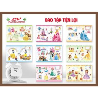 LEAFBOOK Xấp 10 Tờ Bao Vở Lồng Kiếng Nhiều Mẫu Ngẫu Nhiên – Bao Tập Tiện Lợi, Hình Ảnh Dễ Thương