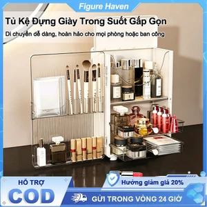 Hộp Đựng Mỹ Phẩm, Tủ Đựng Mỹ Phẩm Có Nắp Chống Bụi Cao Cấp