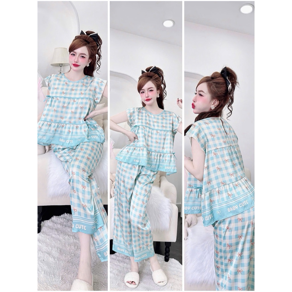[270925]Lửng phom 9 tấc cổ tròn tay tiên phom áo babydoll,lụa latin mềm nhẹ mát
