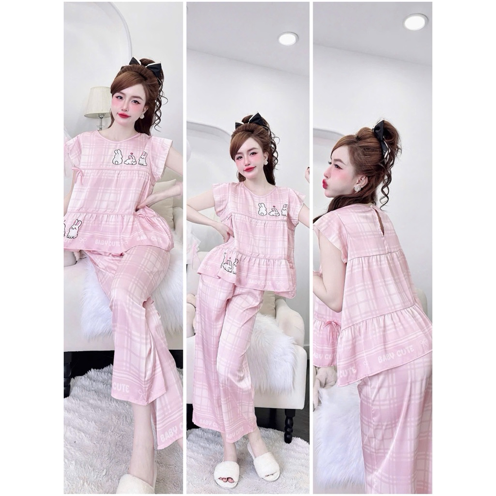 [270925]Lửng phom 9 tấc cổ tròn tay tiên phom áo babydoll,lụa latin mềm nhẹ mát