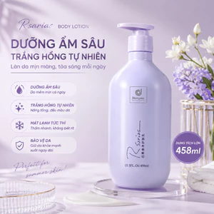 Body Lotion Dưỡng Ẩm Rsarias 458ml Kem Dưỡng Thể Trắng Hồng Da Mềm Mịn Thấm Nhanh Không Nhờn Rít