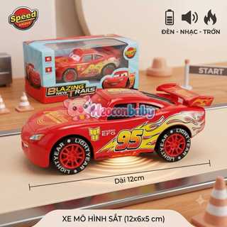 Đồ Chơi Xe Mô Hình McQueen Có Đèn Nhạc Chạy Trớn - Dài 12cm – Đồ Chơi Ô Tô Cho Bé