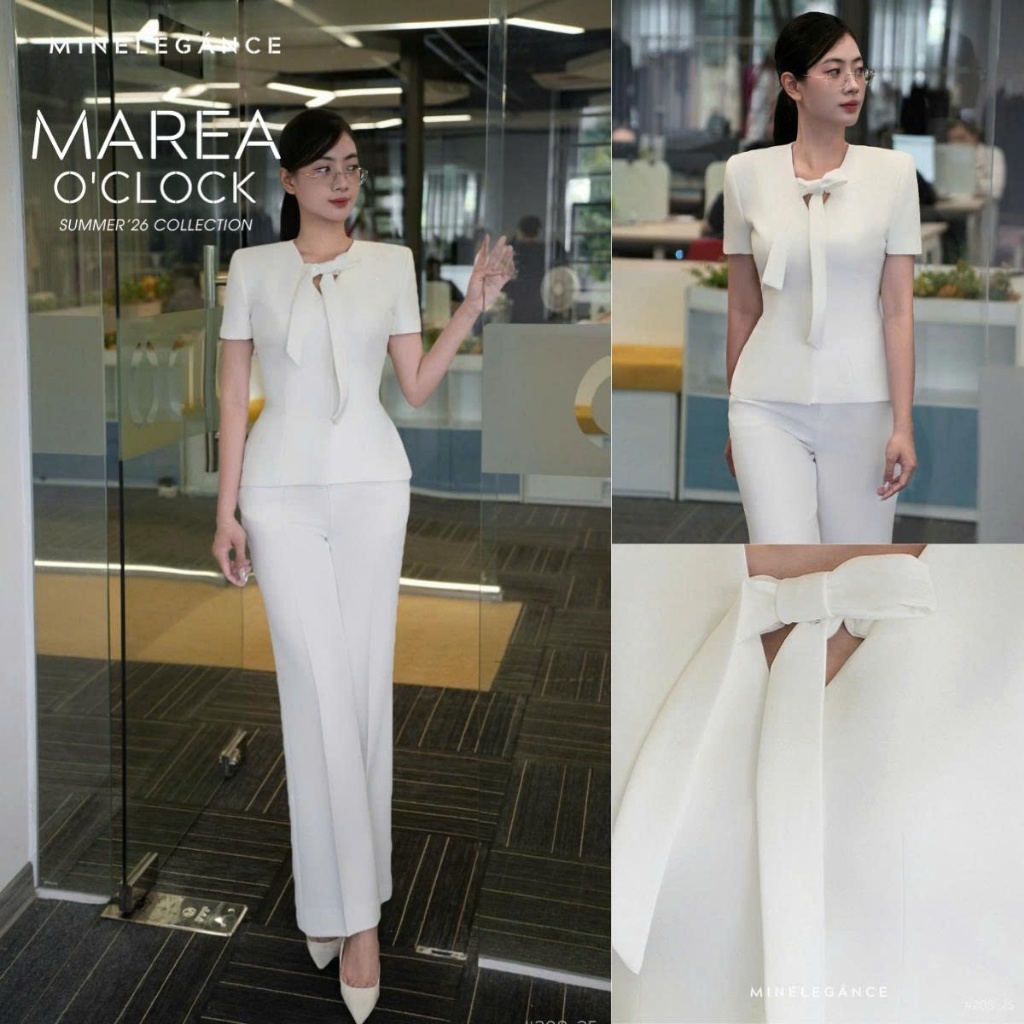 MINELEGÁNCE | SET VEST QUẦN ỐNG ĐỨNG CÔNG SỞ, SANG TRỌNG - MIN208
