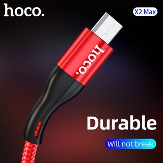 Cáp sạc ngắn Hoco X2 Max cổng Micro-USB QC3.0, max 3A, dài 25cm