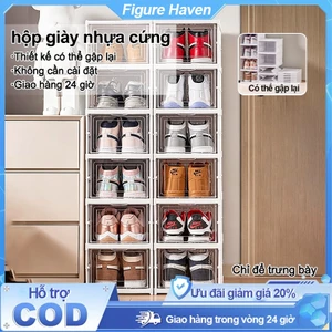 Chống Bụi Hộp Đựng Giày Nhựa Cứng Cao Cấp, Hộp Nhựa Đựng Giày Dép Trong Suốt Kín Đáo