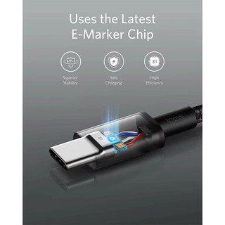 Cáp sạc Anker 100W C to C, chip E-Market dài 1m-1.8m bọc dù siêu đẹp !