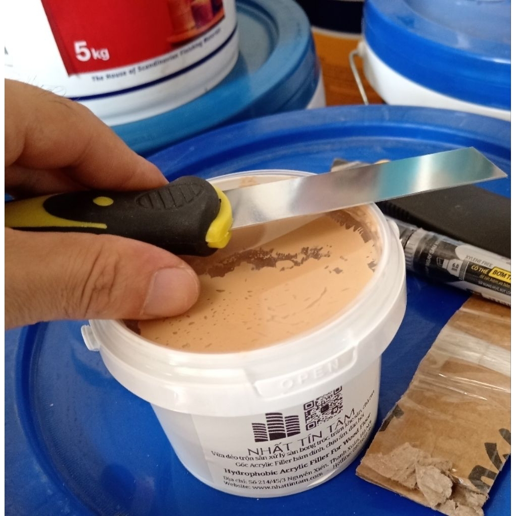 500g Keo chít mạch Gỗ, chà ron Khe sàn gỗ, Trám Trét khe hở, chống bụi, bám dính, chịu ẩm - Nhiều màu