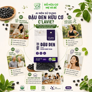 Đậu nành đen xanh lòng hữu cơ C'Lavie không biến đổi gen
