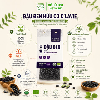 Đậu nành đen xanh lòng hữu cơ C'Lavie không biến đổi gen