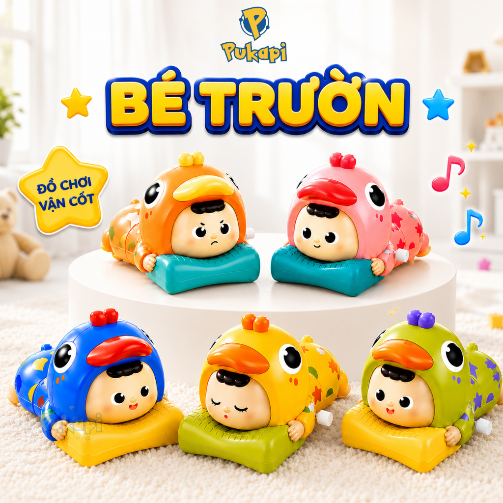 Đồ Chơi Tập Bò Em Bé Tập Bò Bé Trườn Bé Bò Dây Cót Vui Nhộn Đồ Chơi Sơ Sinh Shin Bò-Đồ Chơi Cho Bé PUKAPI
