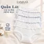 Quần lót nữ cotton cao cấp kháng khuẩn thoáng khí, Quần chip nữ viền ren co giãn LANIXA L6444