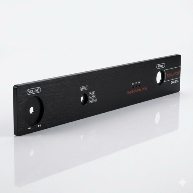 Mặt Nhôm Phay Xước CNC Cao Cấp – Tôn Vinh Vẻ Đẹp Thiết Bị DAC Audio