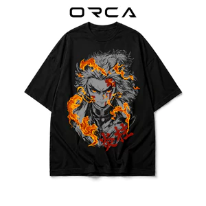Áo thun Orca in hình Rengoku Kyoujurou Demon Slayer - Vải Cotton cao cấp - ORCA439