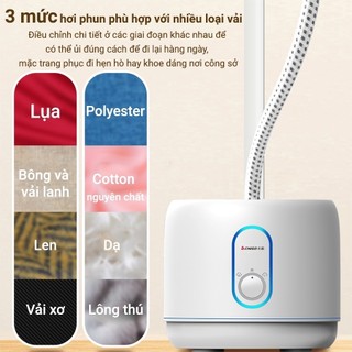 [Bảo hành 12 tháng] Bàn là hơi nước đứng CHIGO ZG-869 Bình chứa nước lớn 3.2L Bàn là ủi hơi nước là phẳng, thích hợp mọi