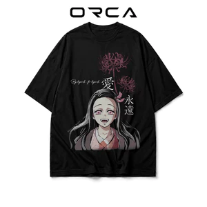 Áo thun Orca in hình Nezuko Kamado Demon Slayer - Vải Cotton cao cấp - ORCA441