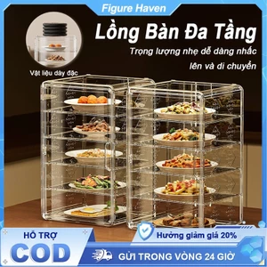 Lồng Bàn Đa Tầng Chống Côn Trùng, Chống Bụi - Đa Chức Năng, Bảo Vệ Đồ Ăn