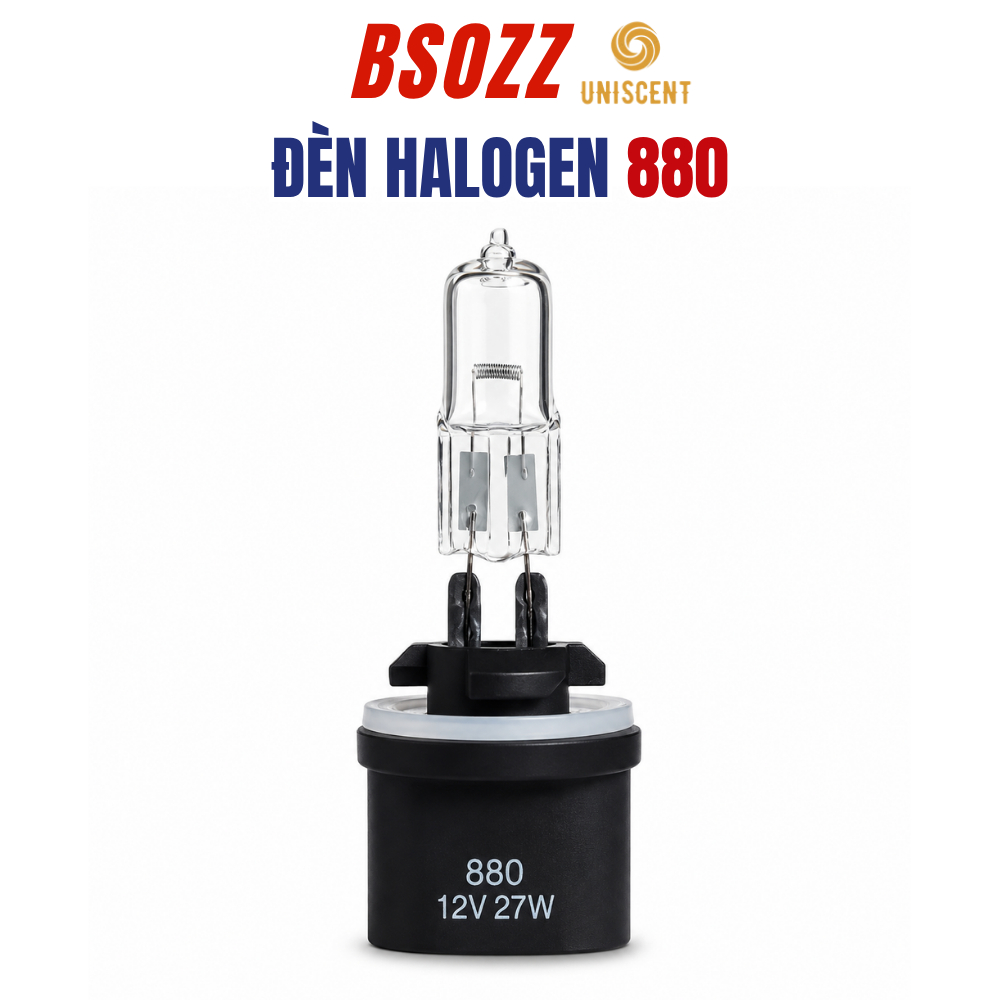 Bóng Đèn Gầm Halogen 880/ Đèn Phá Sương/Bóng Đèn Gầm 880 12V-27W (H27W/1)PG13 BSOZZ Made In Thailand