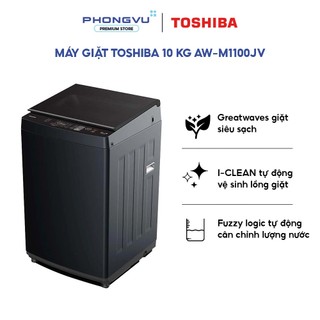 AW-M1100JV(MK) - Máy Giặt Toshiba 10Kg AW-M1100JV(MK) Cửa Trên Giặt Sạch Mạnh Lồng Giặt Star Crystal Giặt Nhanh - BH 24T