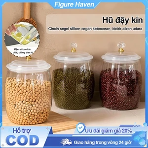 Hũ Đậy Kín Hộp đựng ngũ cốc Chống côn trùng Chống ẩm Chắc chắn bền bỉ Cấp thực phẩm