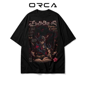 Áo thun Orca in hình Asta Black Clover - Vải Cotton cao cấp - ORCA447