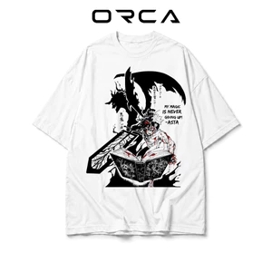Áo thun Orca in hình Asta Black Clover - Vải Cotton cao cấp - ORCA448