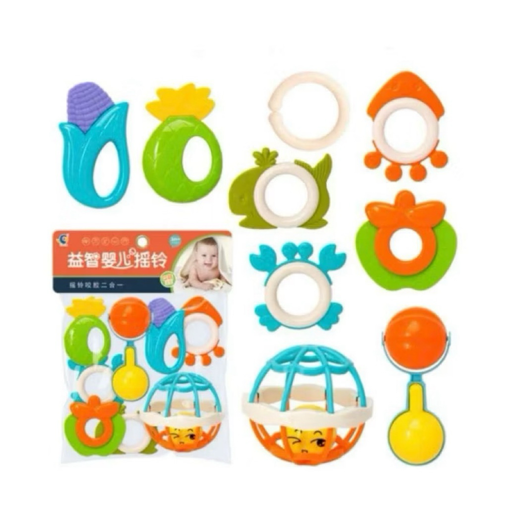 Đồ chơi túi xúc xắc cho bé ,túi lục lạp ,lục lạc 5-7 món cho bé