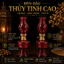 Đèn Dầu Thủy Tinh Dáng Cao Cổ Phong Sắc Đỏ Ruby - Phong Cách Vintage Uy Nghiêm Trang Trí Bàn Thờ, Không Gian Trà Đạo