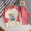 🌸 ĐỒ BỘ BÉ GÁI DÀI TAY GÂN MỀM MỊN – HÌNH DỄ THƯƠNG 🌸 DG800