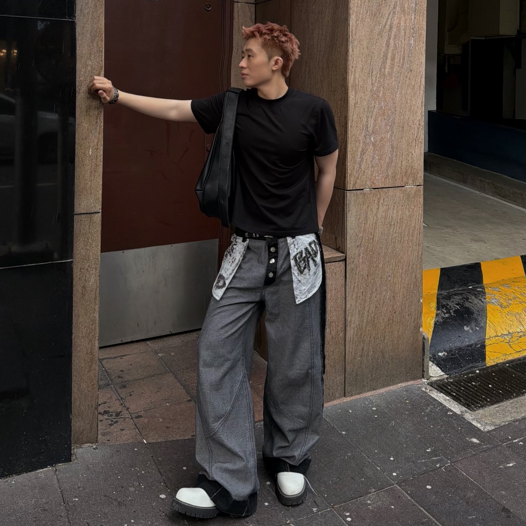 Bad Choices | Quần Jeans ống rộng INSIDE-OUT in túi lật StreetStyle