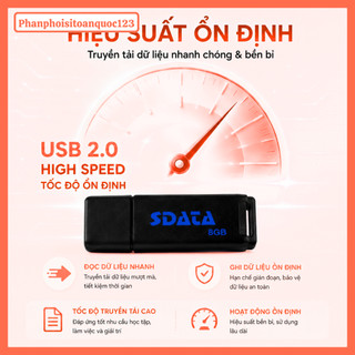 USB 2.0 SDATA 8GB – USB Lưu Trữ Dữ Liệu Tốc Độ Cao Cho PC, Laptop, Các Thiết Bị Hỗ Trợ Cổng USB (3)
