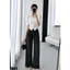 Bộ quần dài áo crop 2 màu đen - trắng A1726