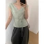 𝗢𝗹𝗲𝘁 𝗟𝗶𝗻𝗲𝗻 - Áo Linen cổ V thắt eo