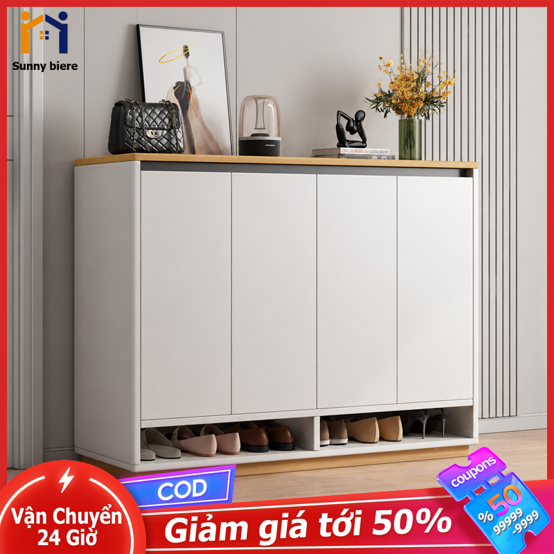 Tủ giày hiện đại Nhiều ngăn chứa rộng Cửa kín gọn gàng Cho lối vào căn hộ nhỏ Sang trọng 𝙎𝙐𝙉𝙉𝙔 𝘽𝙄𝙀𝙍𝙀