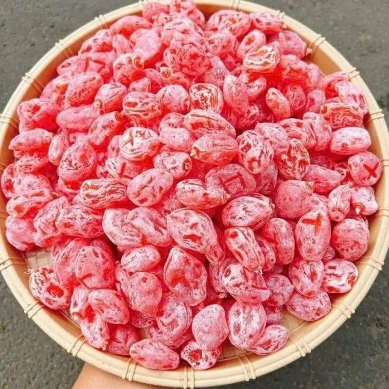 Ô mai mơ đào hồng hũ 500g