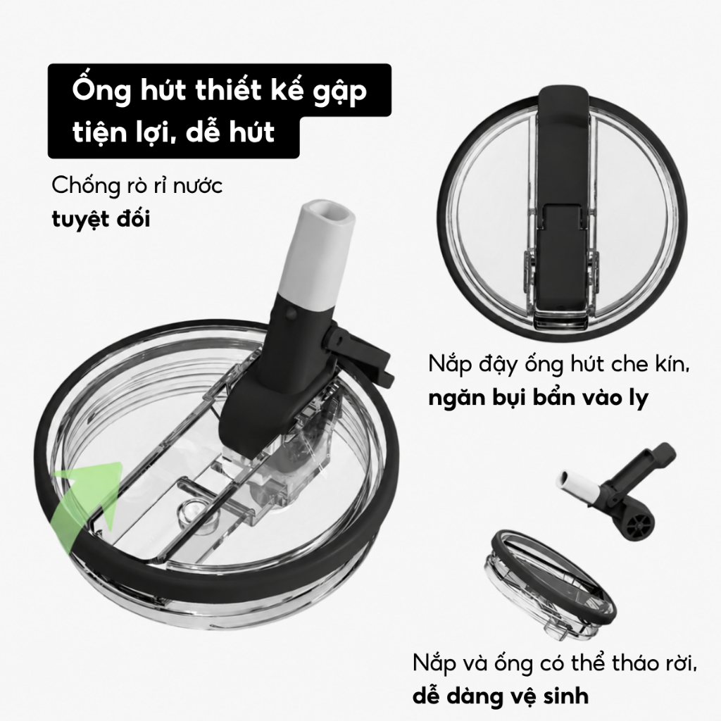 Ly giữ nhiệt lõi tráng sứ 84T1200C All Black, inox304, dung tích lớn 1200ml, khắc tên theo yêu cầu