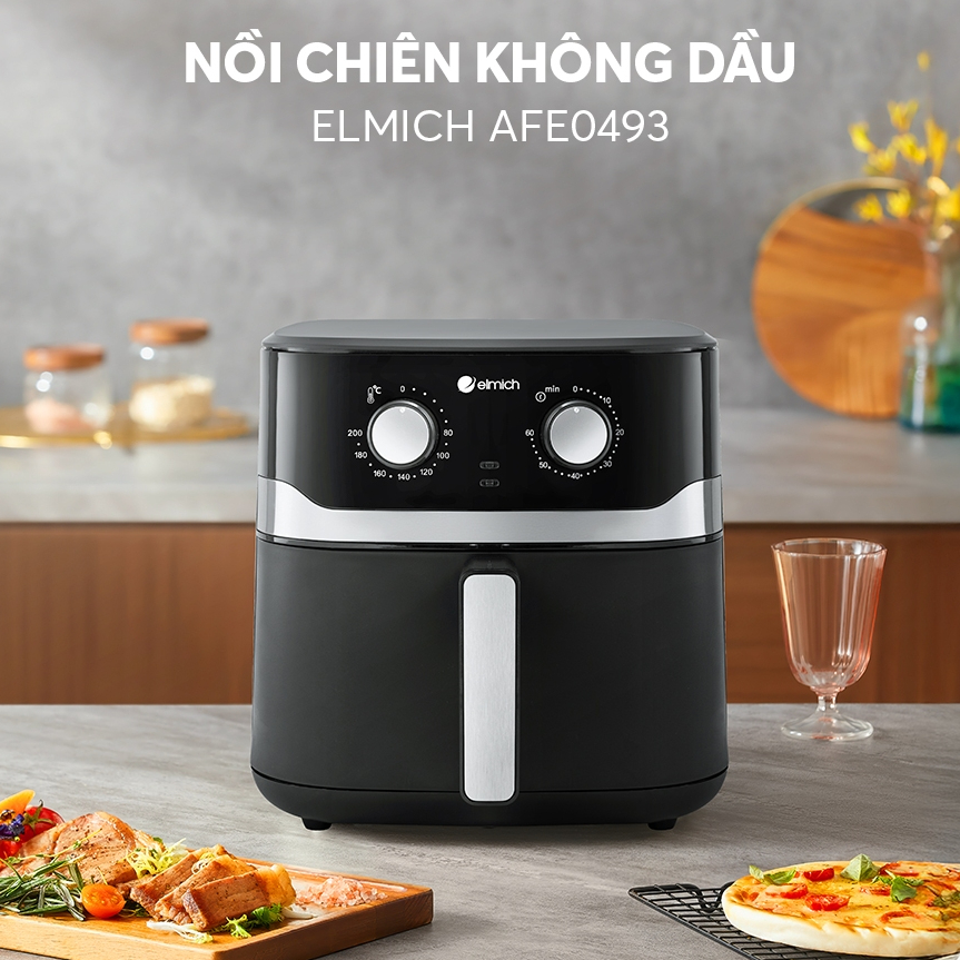 Nồi Chiên Không Dầu Elmich AFE0494 10 lít | Ít Dầu Mỡ, An Toàn Sức Khỏe, Dễ Vệ Sinh Chính Hãng