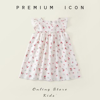 Váy Cho Bé Gái, Váy Sát Nách Bé Gái Thiết Kế Tay Cánh Tiên  Họa Tiết Cute Chất Liệu Cotton