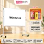 Bảng Từ Trắng Hai Mặt DELI 180x90cm, Bảng Flipchart Chữ H Điều Chỉnh Cao Thấp 360 Độ Khung Kim Loại