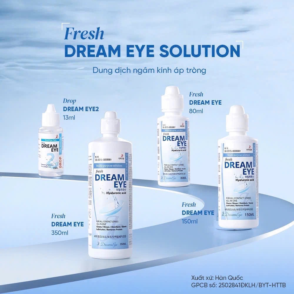 DUNG DỊCH NƯỚC NGÂM và NHỎ MẮT LENS DREAM EYE @spring.lens