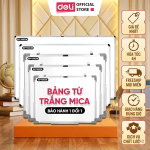 Bảng Từ Trắng Deli Bảng Mica Từ Tính Nam Châm Bảng Fooc Trắng, Móc Treo Văn Phòng Nhà