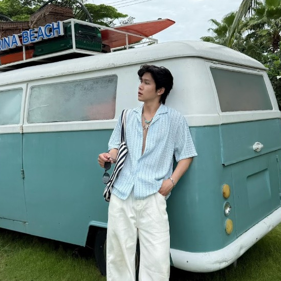 Áo Sơ Mi Ngắn Tay Đi Biển Hoạ Tiết Đan Lưới Dập Nổi Lượn Sóng Cổ Cuban Shirt Nam Nữ ARTGOD HMA115