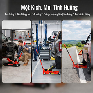 Kích Cá Sấu Thủy Lực Ô Tô 3T Kích Gầm Ô Tô 2 tấn Kích Kích Thuỷ Lực Xe Tặng Hộp Đựng