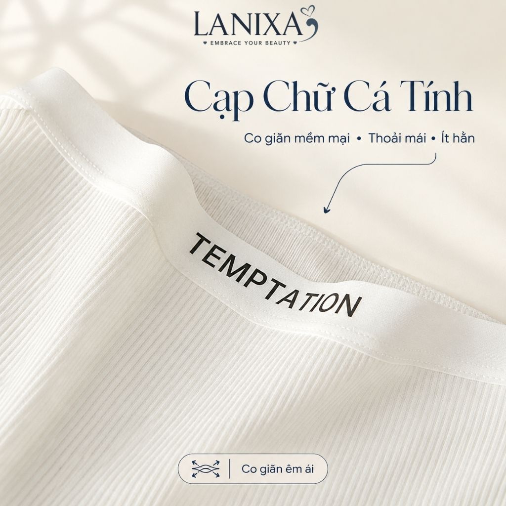 [Hỏa Tốc] Quần lót nữ cotton thun lạnh mềm mại thoáng mát, đáy 2 lớp kháng khuẩn khử mùi LANIXA LY08