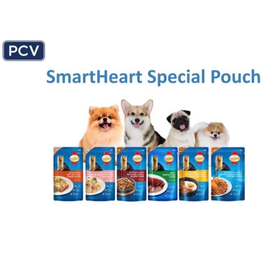 [Combo 5,12 Gói] Pate Smartheart Dành Cho Chó Con Và Chó Trưởng Thành - 130g